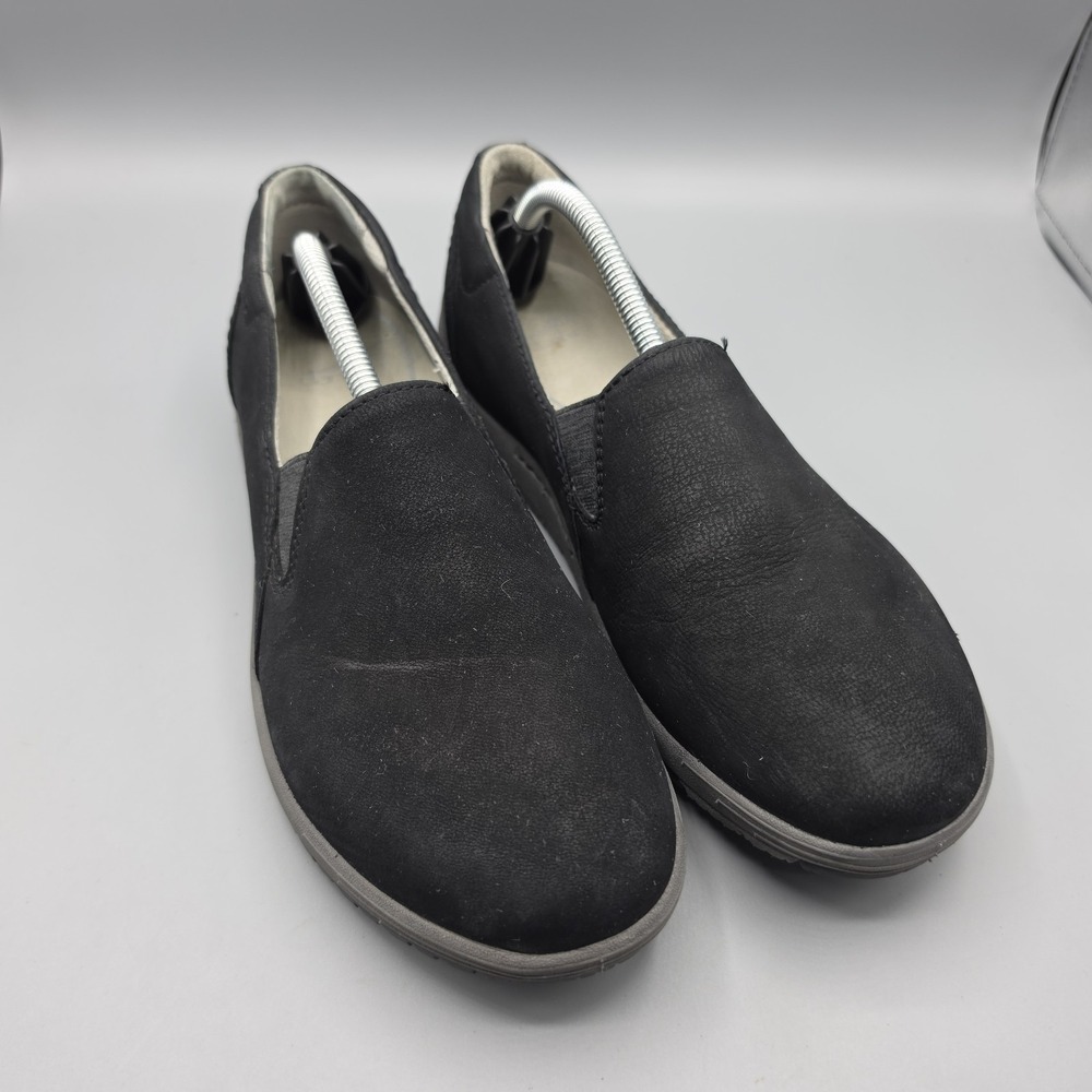 Dansko Loafers Womens 39 Black Suede Leather Slip On Comfort Shoes Sneakers